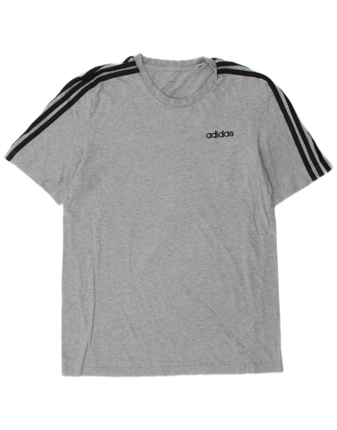 Camiseta masculina ADIDAS Top cinza médio manchado