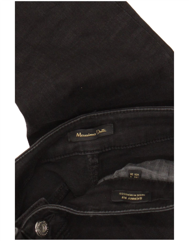 Jeans skinny feminino Massimo Dutti EU 38 pequeno W28 L30 preto