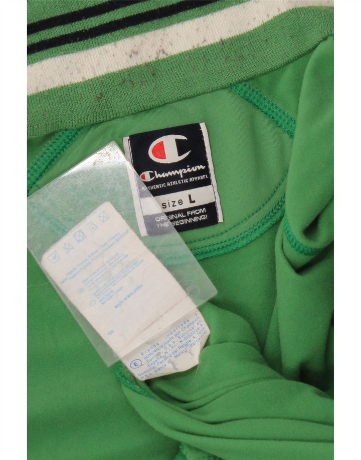 CHAMPION Mens Treino Top Jaqueta Grande Poliéster Verde