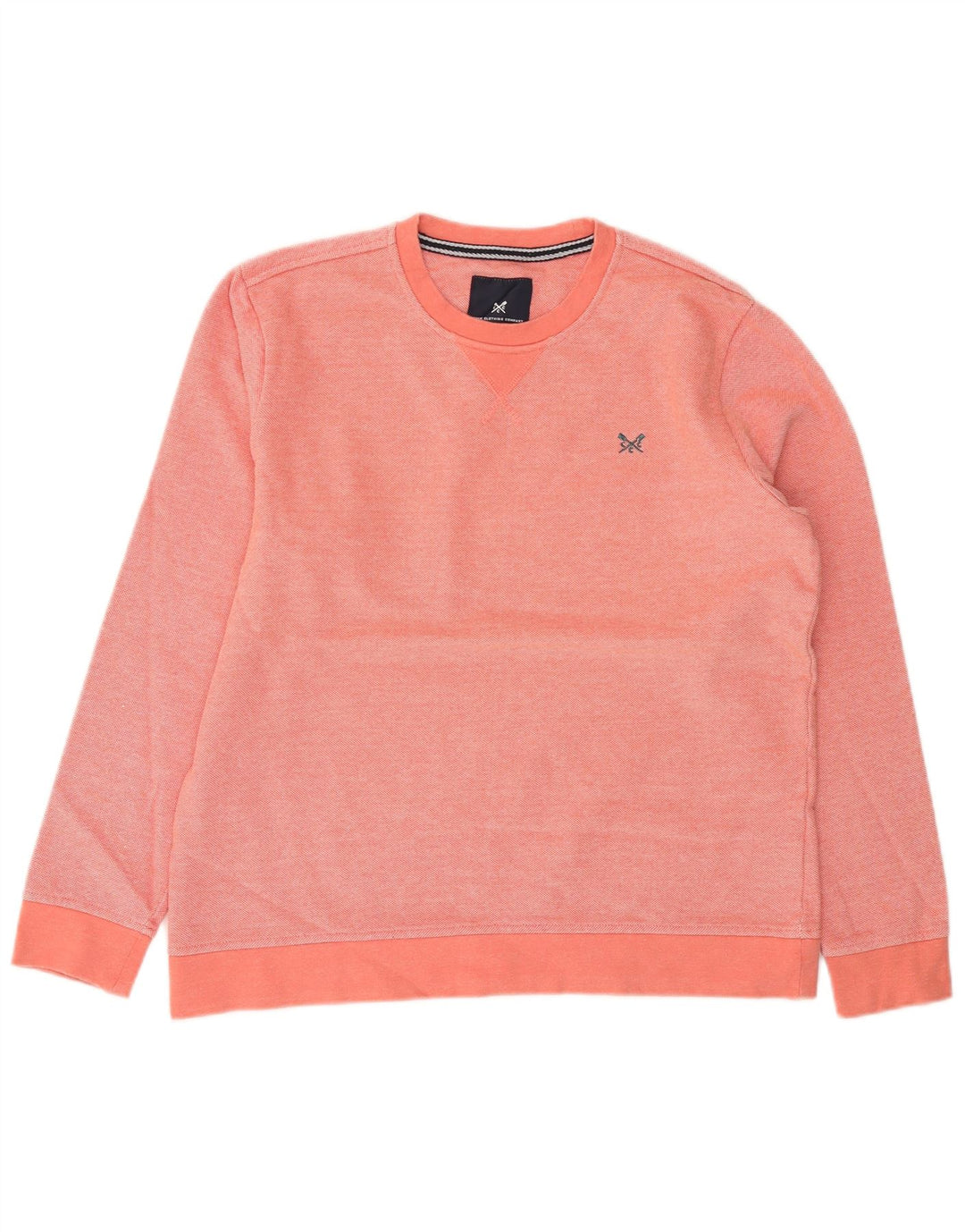 Crew Clothing Mens Moletom Jumper Médio Algodão Rosa