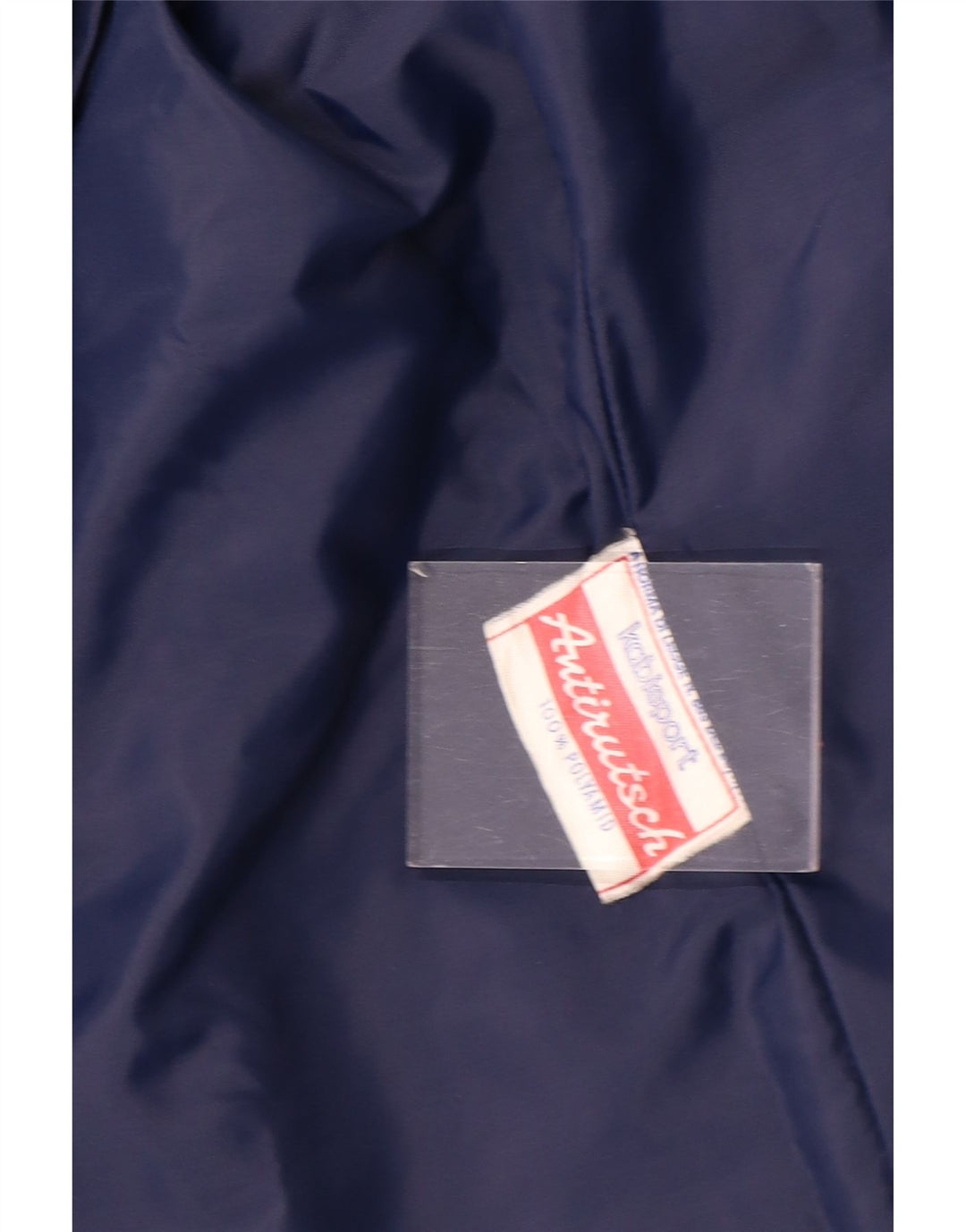 Jaqueta corta-vento masculina vintage UK 40 grande poliamida colorblock azul marinho