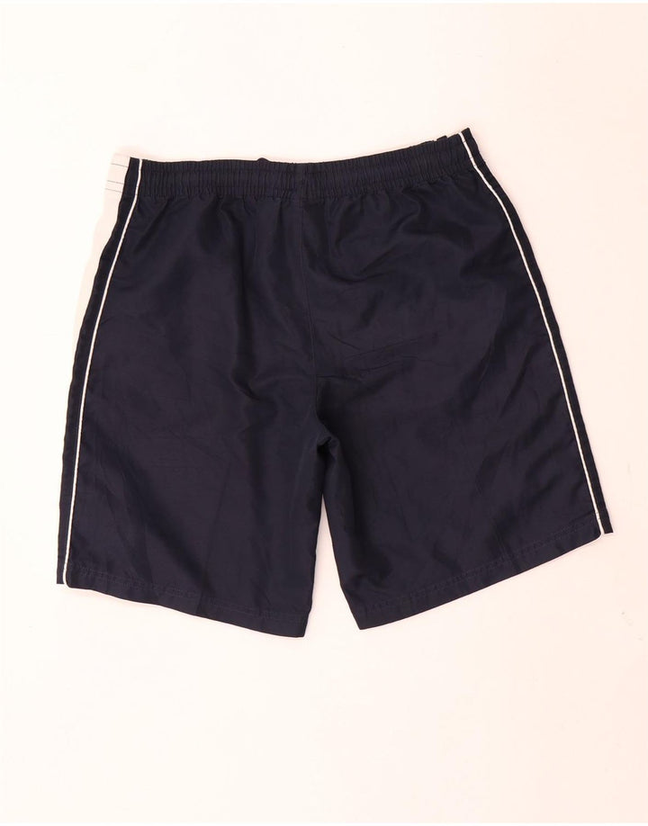 Sergio Tacchini Mens Sport Shorts Médio Azul Marinho Colorblock Poliéster