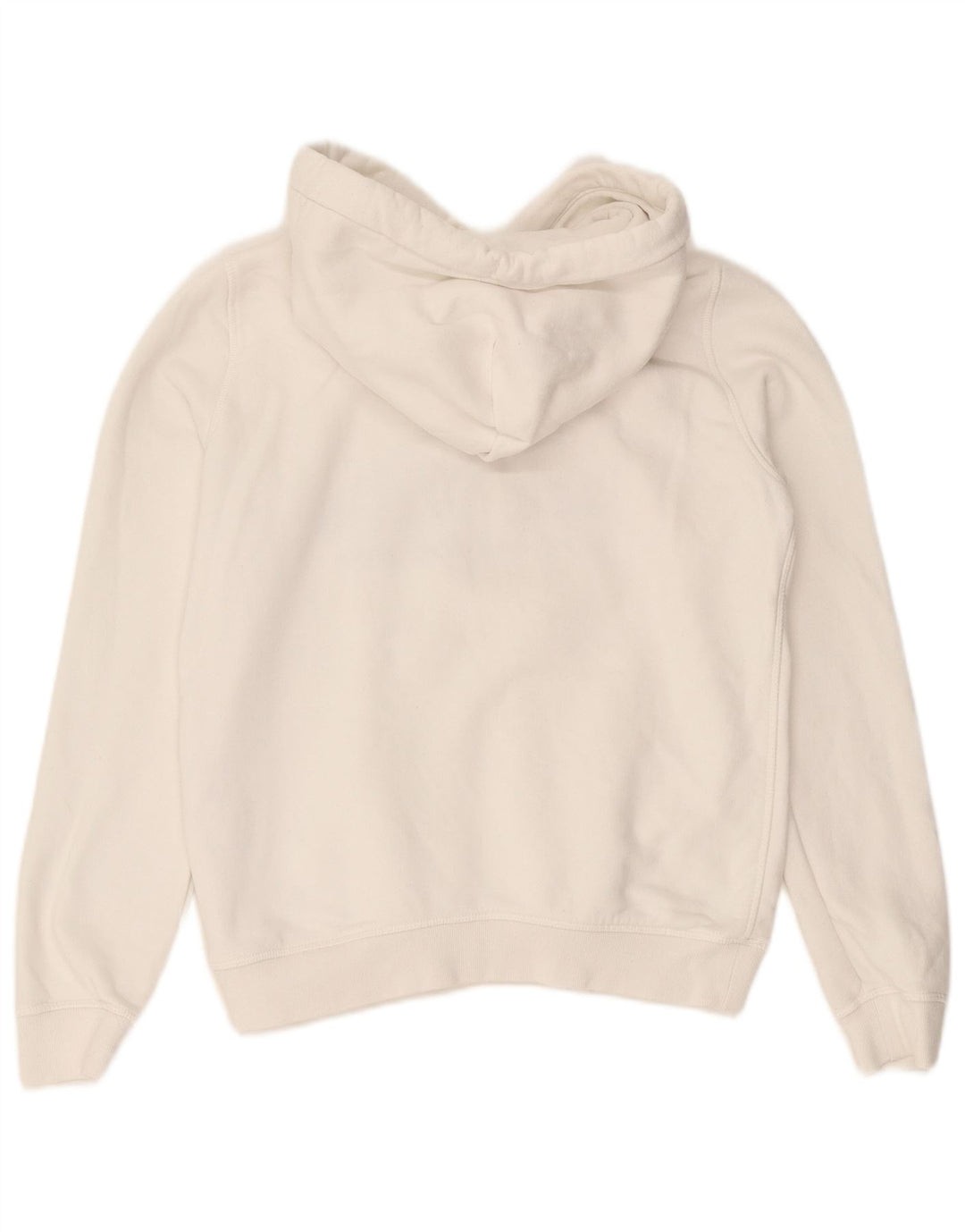 JACK WILLS Suéter feminino com capuz e estampa gráfica UK 8 pequeno algodão branco