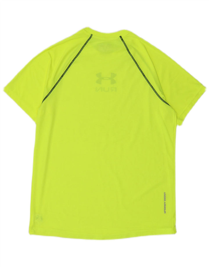 Camiseta masculina Under ARMOR Heat Gear Graphic Top poliéster verde médio