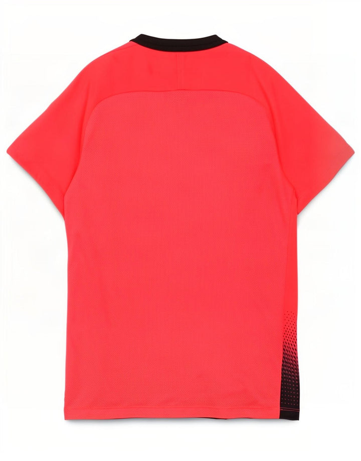 Camiseta Nike Masculina Dri Fit Top Pequeno Colorblock Vermelho