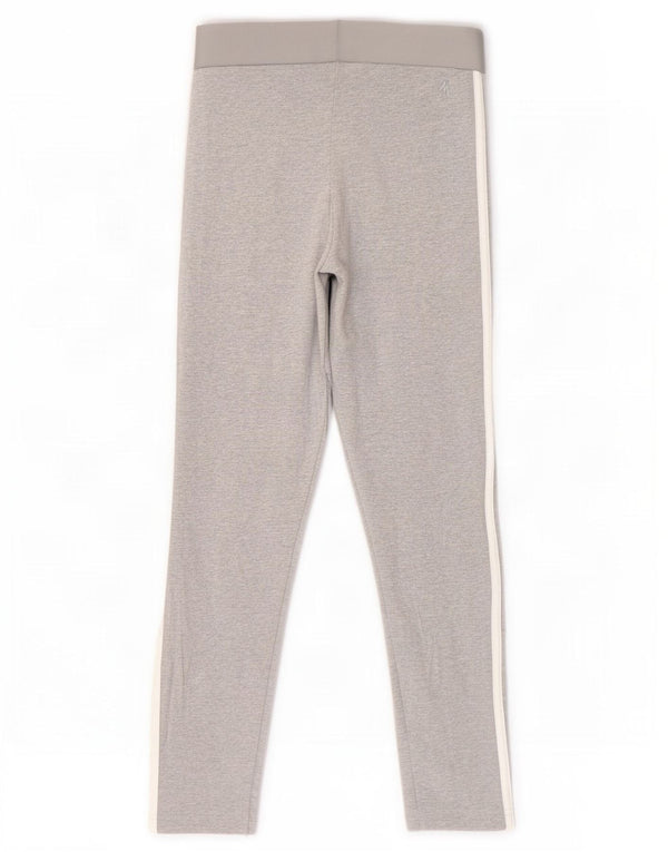Leggings Adidas Femininas UK 8/10 Pequenas Cinza
