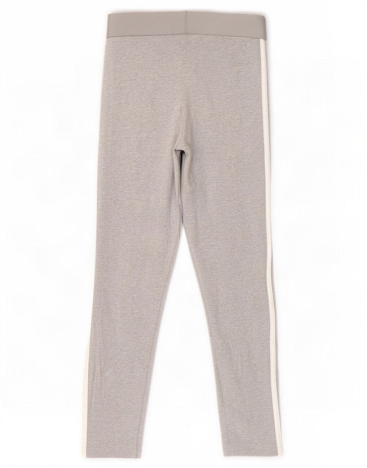 Leggings Adidas Femininas UK 8/10 Pequenas Cinza