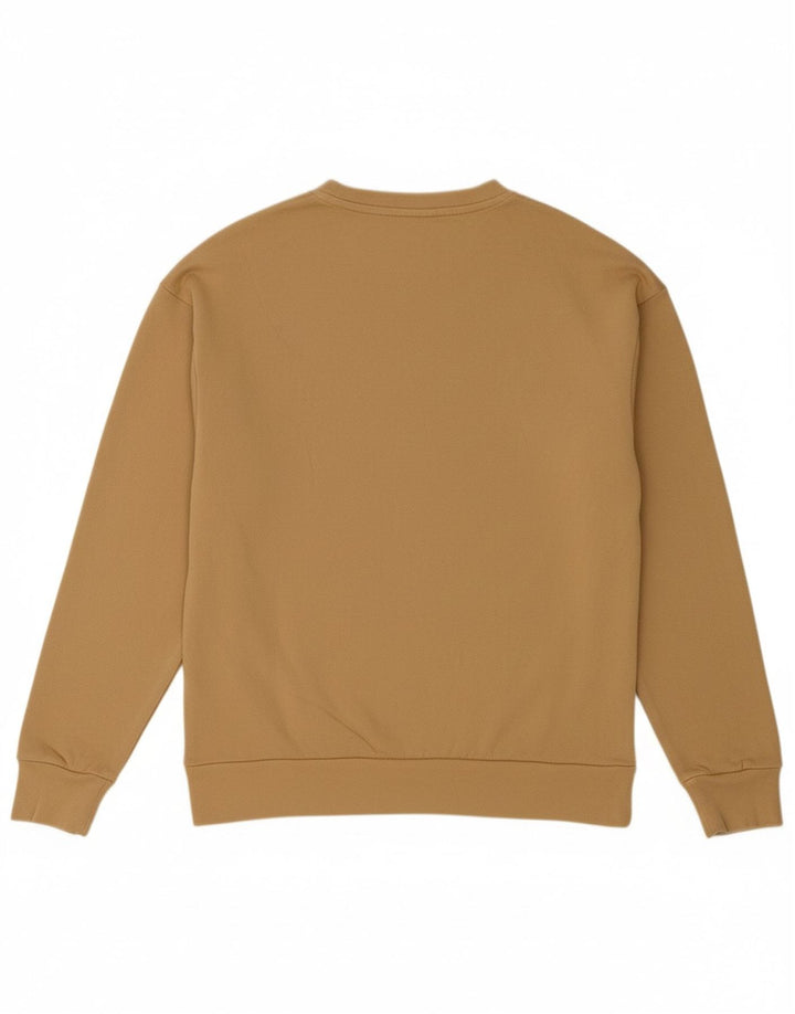 PUMA Womens Sweatshirt Jumper UK 10 Pequeno Bege