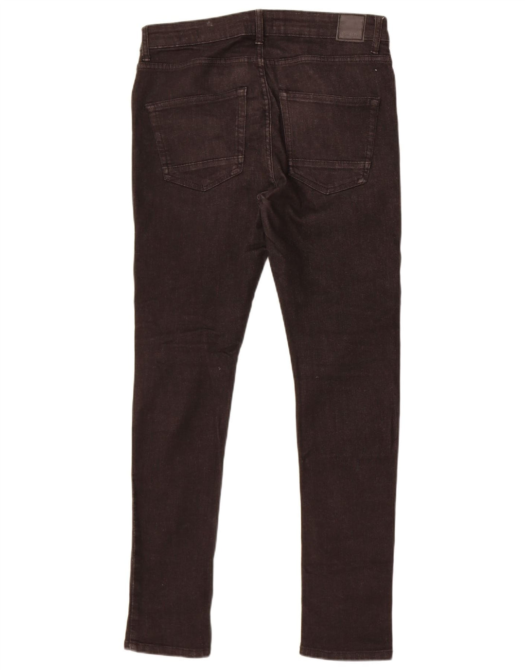 Bench Mens Skinny Jeans W32 L32 Algodão Preto
