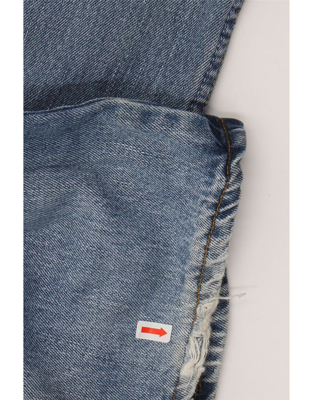 LEVI'S Masculino 505 Straight Jeans W36 L30 Azul Algodão