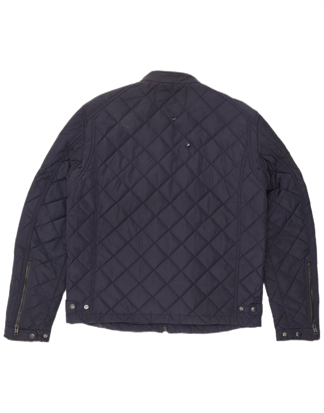 Jaqueta acolchoada masculina Replay UK 40 grande poliéster azul marinho