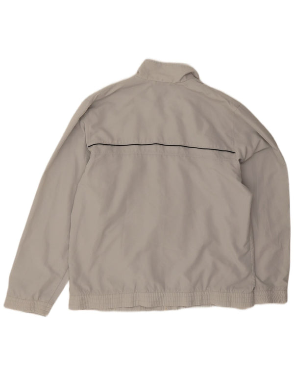 Adidas Mens Tracksuit Top Jacket UK 46/48 XL Cinza Poliéster