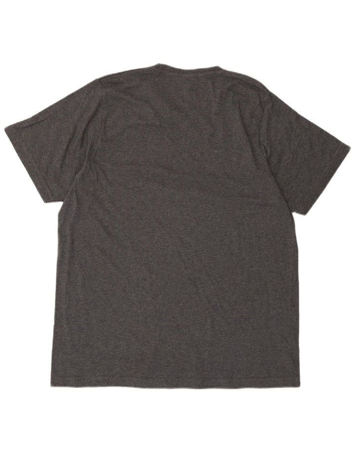 Camiseta Adidas Masculina Graphic Top Grande Algodão Cinza