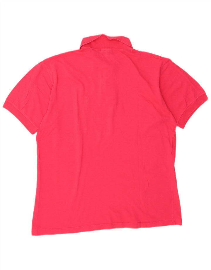 Camisa pólo masculina Sergio Tacchini grande algodão rosa