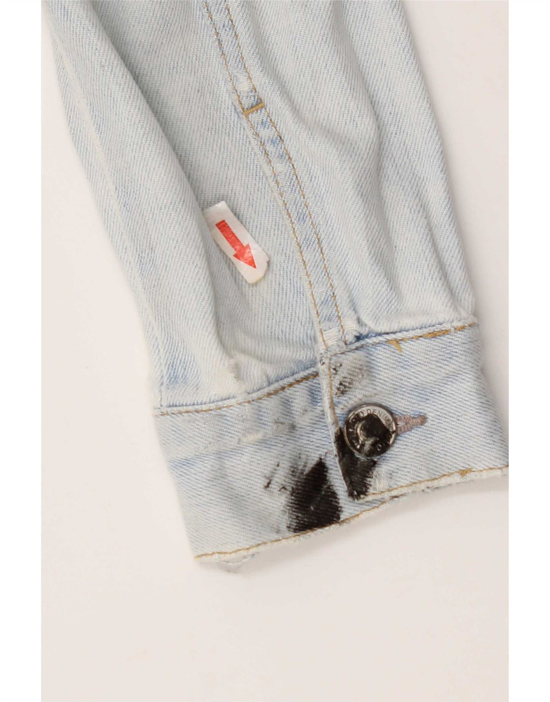 Jaqueta jeans feminina Topshop Reino Unido 10 algodão azul pequeno
