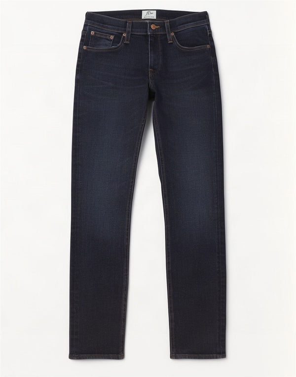 J. Crew Jeans feminino Matchstick Slim W25 L30 algodão azul marinho