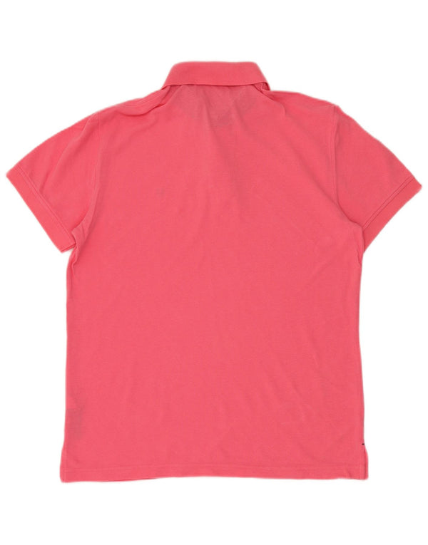 TOMMY HILFIGER Mens Custom Fit Polo Shirt Medium Pink Cotton