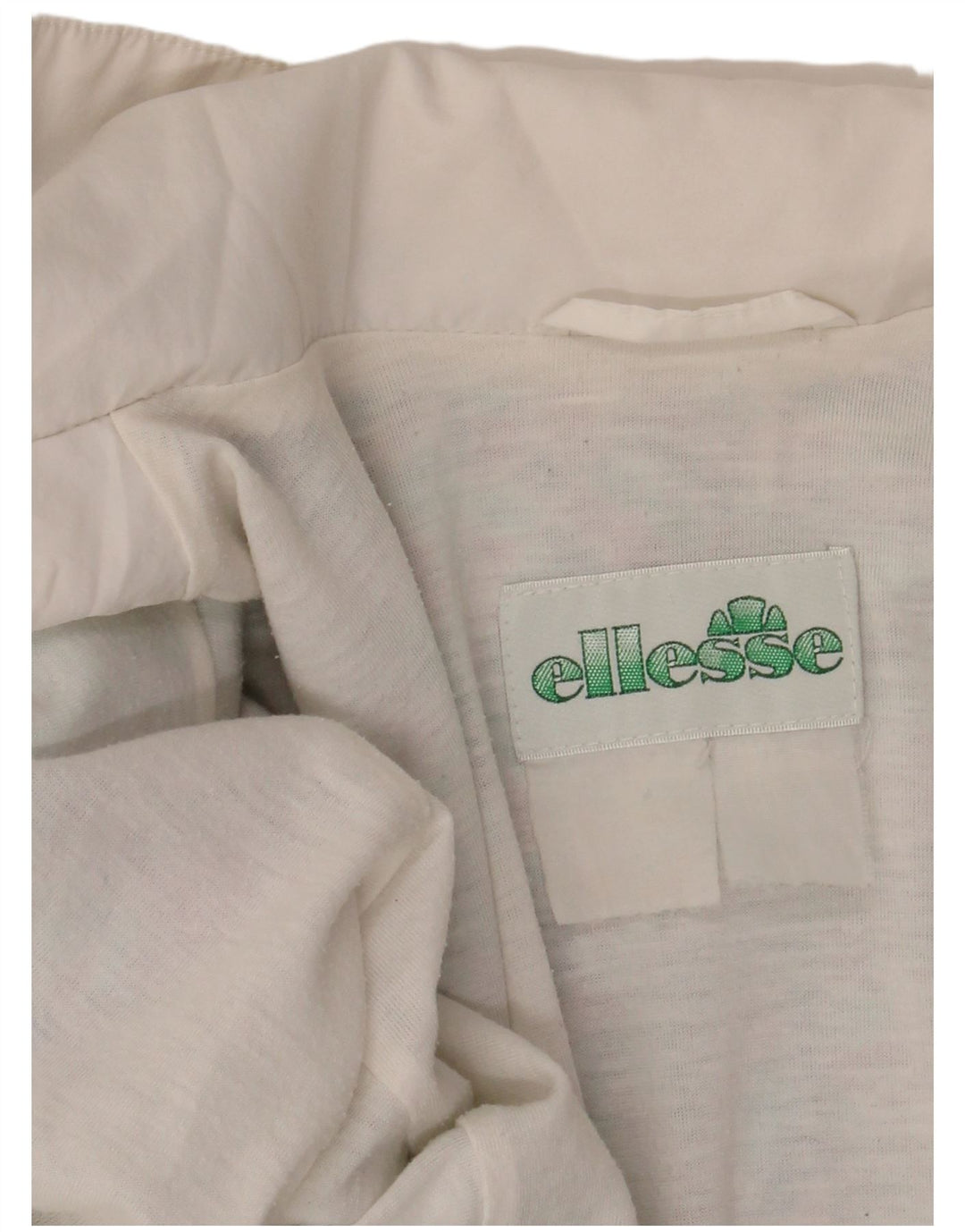 ELLESSE Jaqueta masculina de agasalho XL branco geométrico