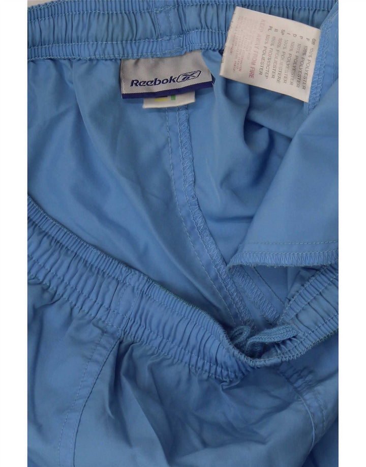 Shorts esportivos femininos Reebok UK 12 poliéster azul médio