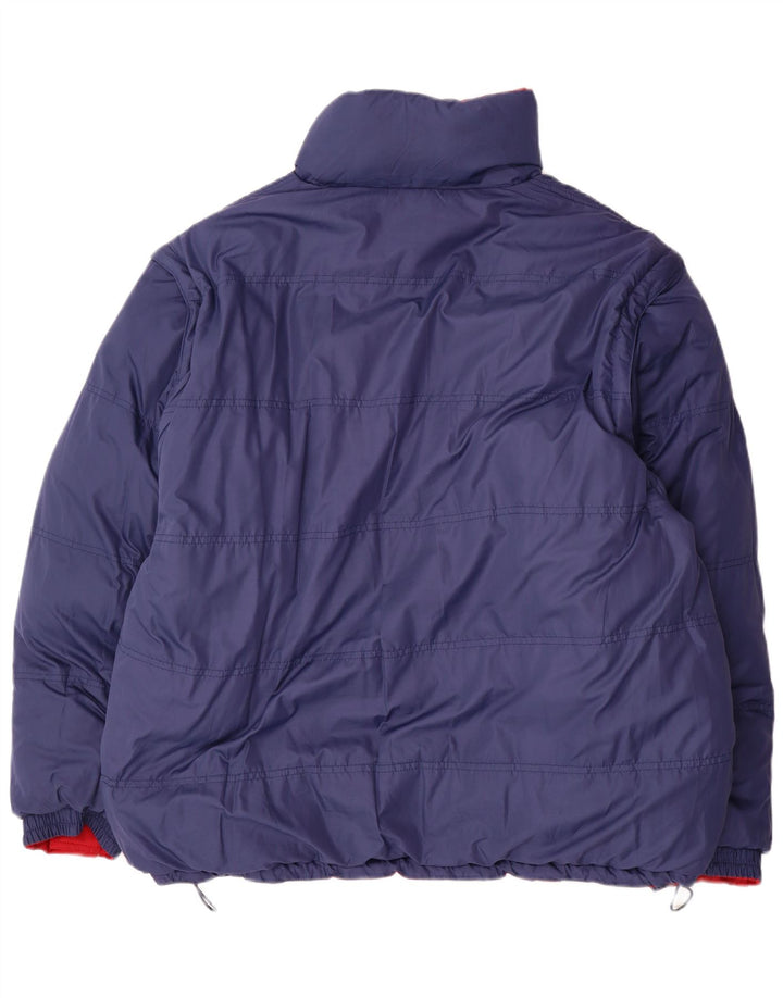 Jaqueta acolchoada reversível masculina Explorer UK 44 2XL poliéster vermelho