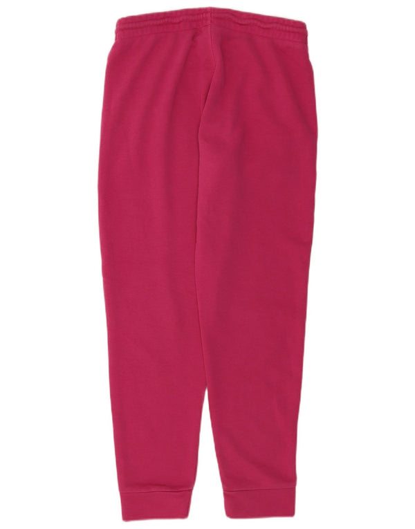 Calça de treino feminina Reebok Joggers UK 8/10 pequeno algodão rosa