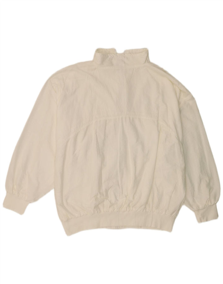 Trigema Jaqueta masculina de agasalho XL branco nylon