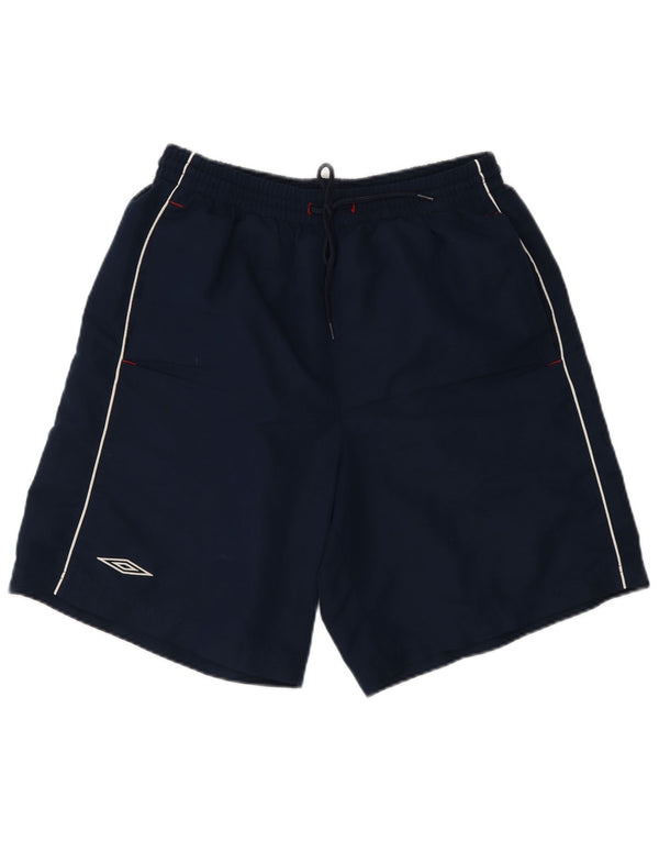 Umbro Mens Graphic Sport Shorts Médio Azul Marinho Poliéster