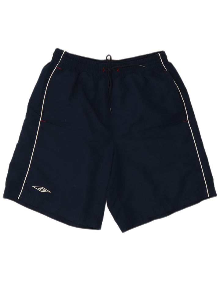 Umbro Mens Graphic Sport Shorts Médio Azul Marinho Poliéster