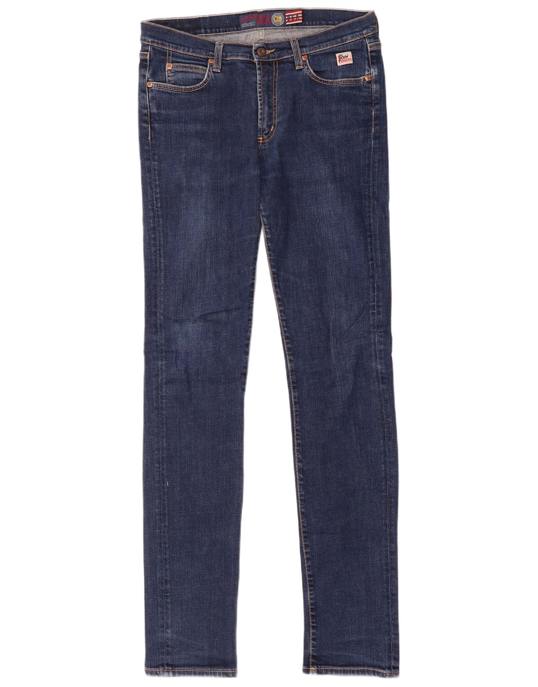Roy Rogers Mens Jeans Slim W32 L36 Azul Algodão