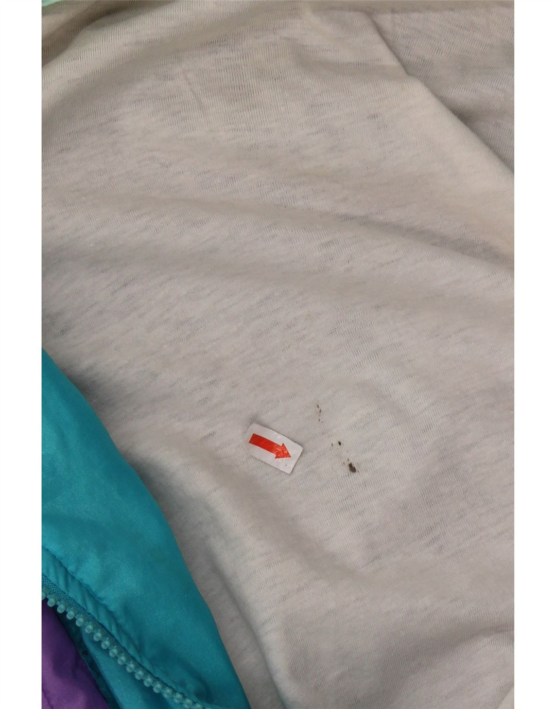 Jaqueta masculina VINTAGE com agasalho gráfico médio colorido bloco colorido