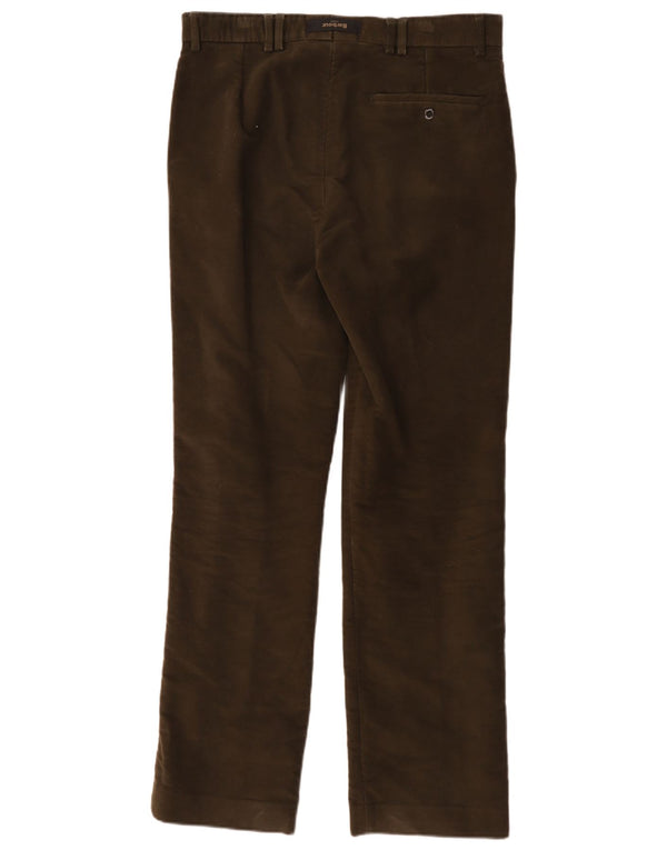 Calça masculina reta Barbour W34 L31 algodão cáqui