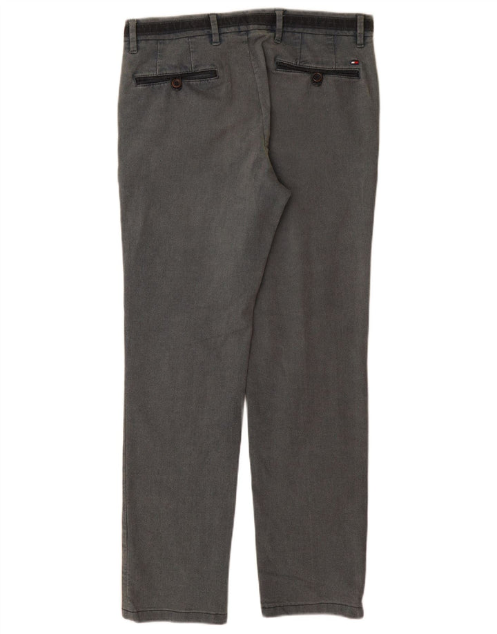Calça Chino Masculina TOMMY HILFIGER Flex Straight W33 L31 Algodão Cinza