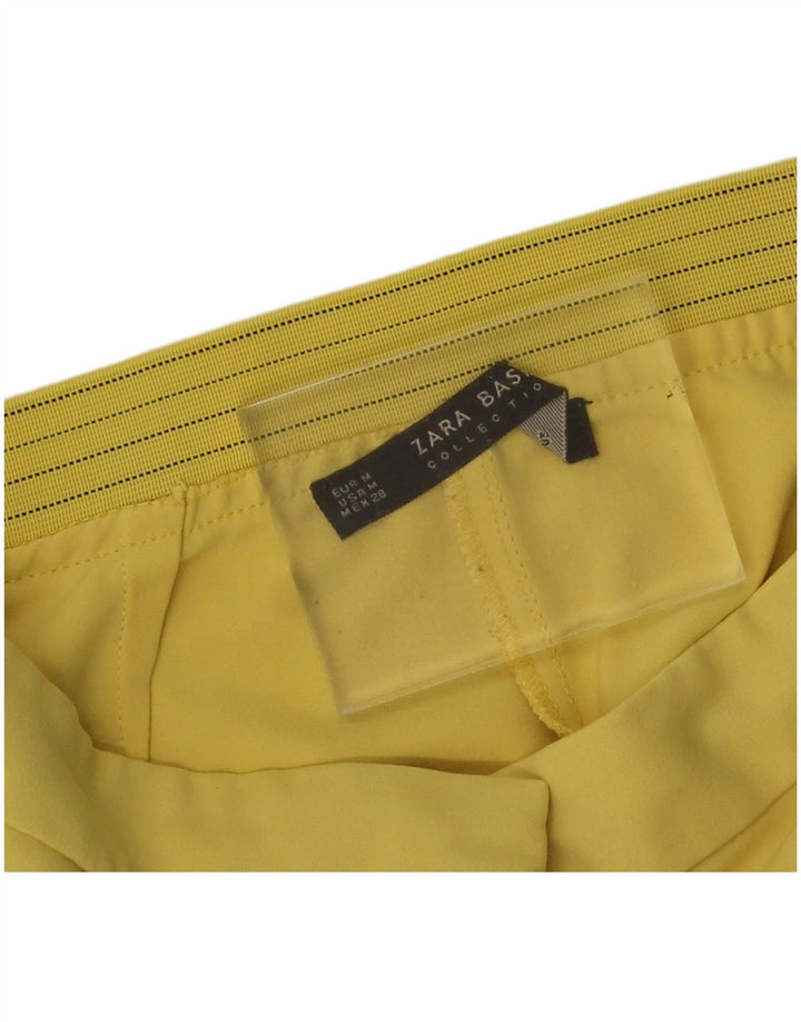 Zara Calça Chino Feminina Slim Médio W28 L26 Amarelo