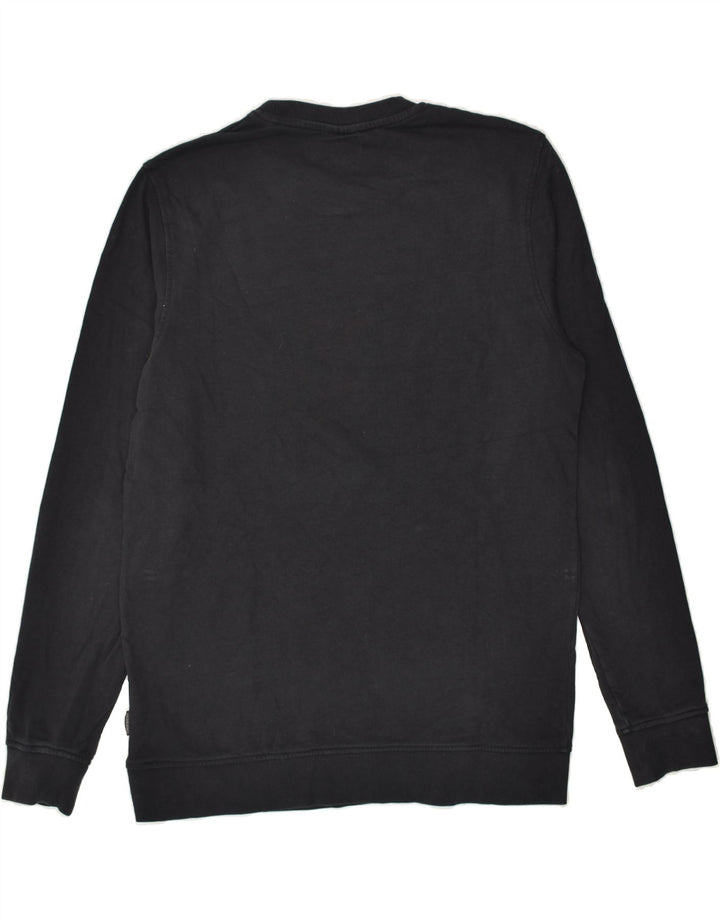 JACK & JONES Mens Graphic Sweatshirt Jumper Large Black Cotton | Vintage Jack & Jones | Thrift | Second-Hand Jack & Jones | Used Clothing | Messina Hembry 