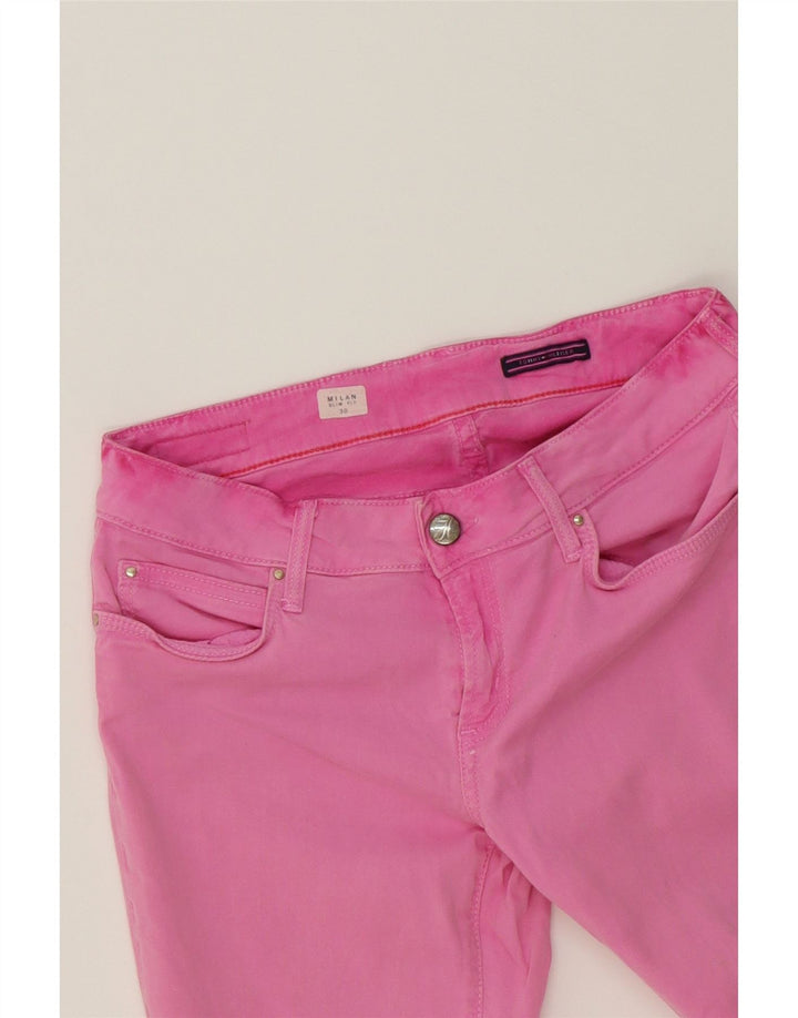 TOMMY HILFIGER Womens Milan Slim Jeans W30 L25  Pink Cotton Vintage Tommy Hilfiger and Second-Hand Tommy Hilfiger from Messina Hembry 
