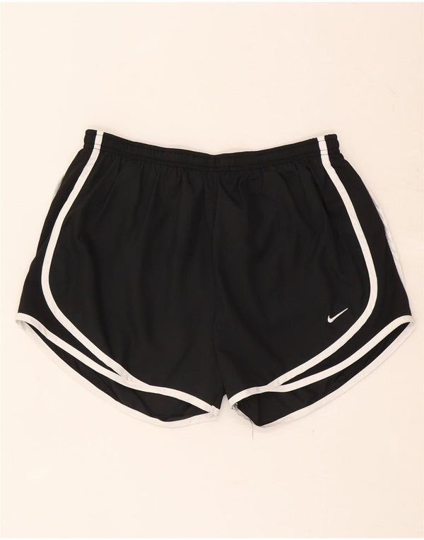 Nike Womens Dri Fit Sport Shorts UK 14 Médio Preto Poliéster