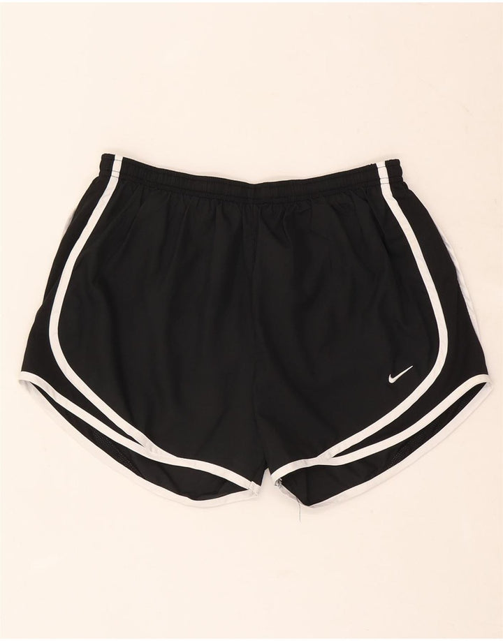 Nike Womens Dri Fit Sport Shorts UK 14 Médio Preto Poliéster
