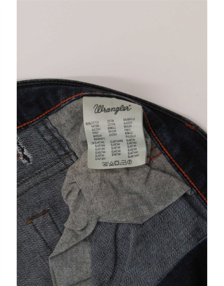 Wrangler Masculino Texas Stretch Straight Jeans W38 L30 Azul Algodão