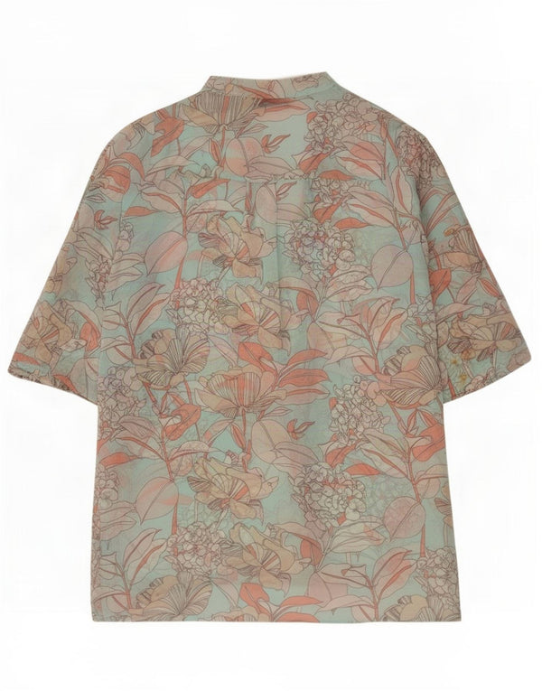 Vestido túnica feminino Marks & Spencer transparente Reino Unido 14 turquesa médio