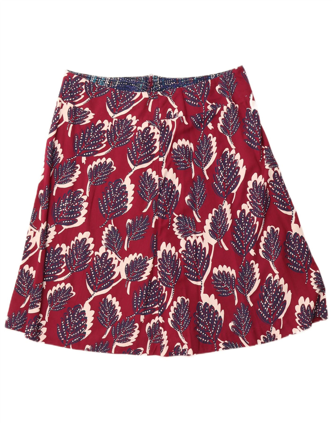 Saia feminina WHITE STUFF UK 14 grande W34 viscose floral rosa