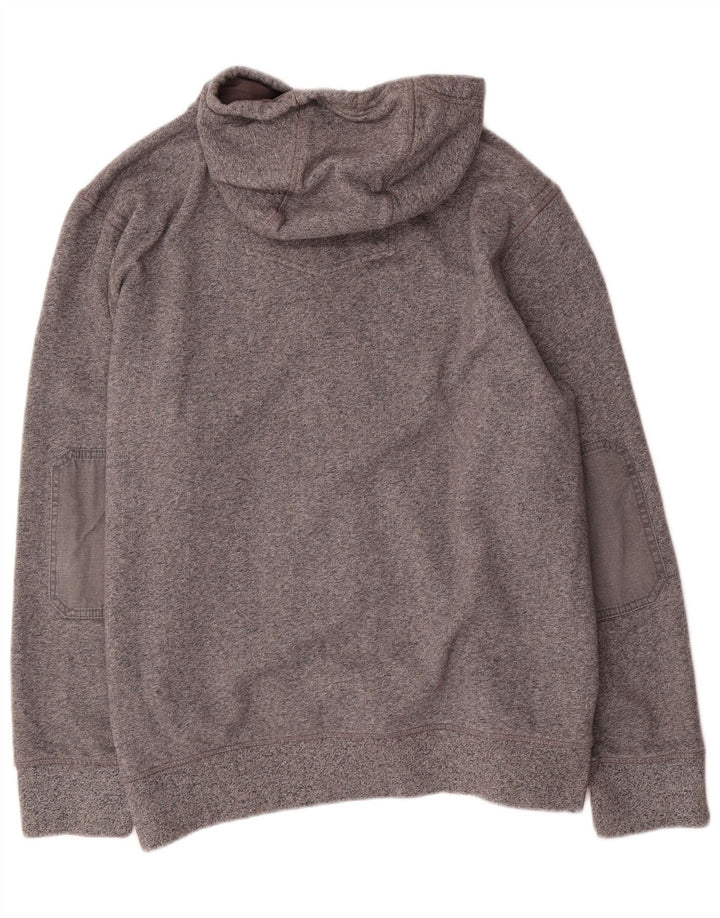 Suéter masculino com capuz e zíper Fat Face 2XL algodão cinza