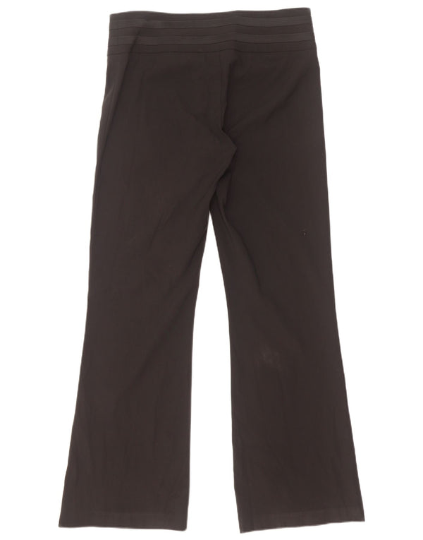 Calça feminina Oasis cintura baixa com corte bootcut Reino Unido 10 pequena W32 L31 preta