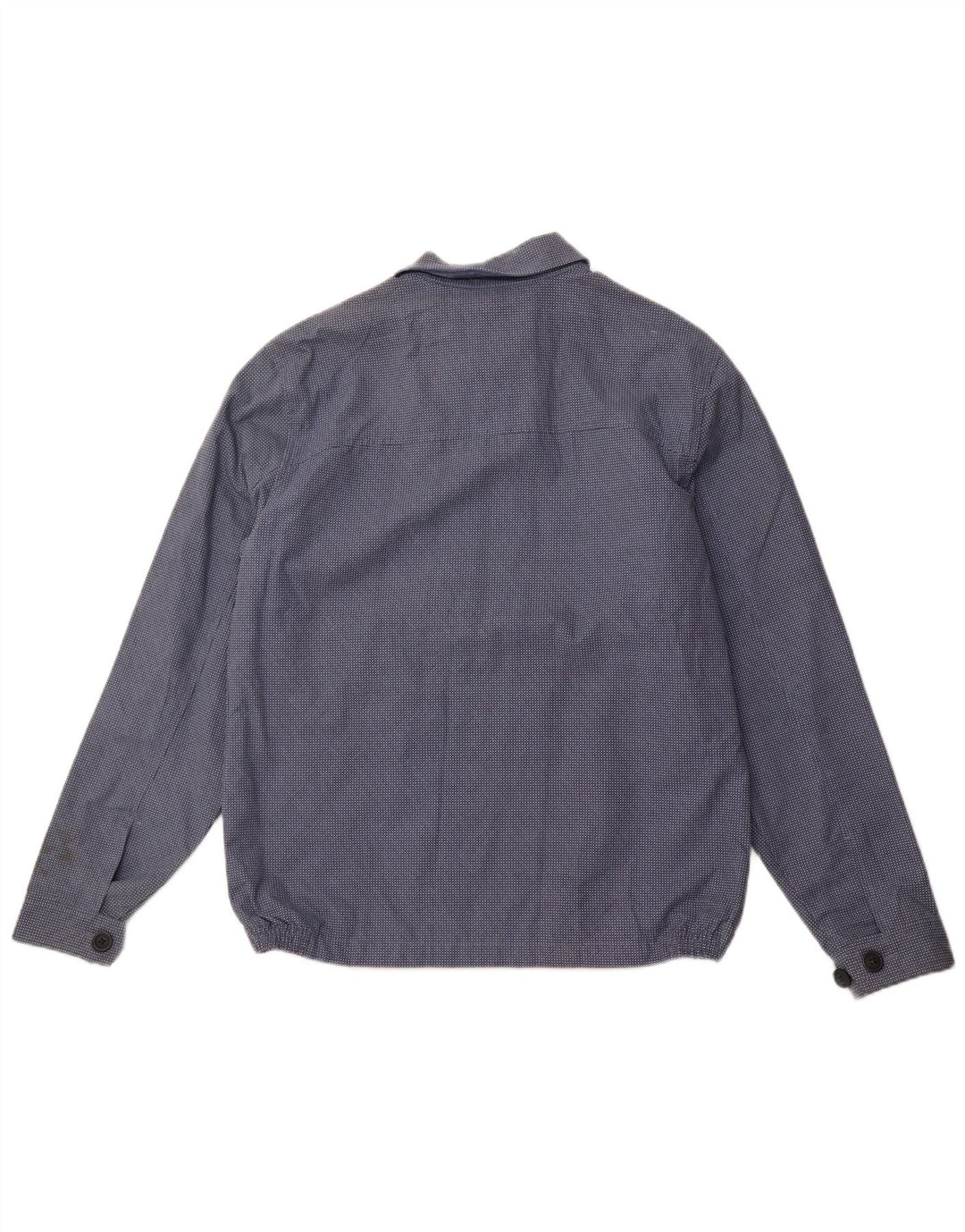 Jaqueta bomber masculina MARKS & SPENCER UK 38 algodão manchado azul médio