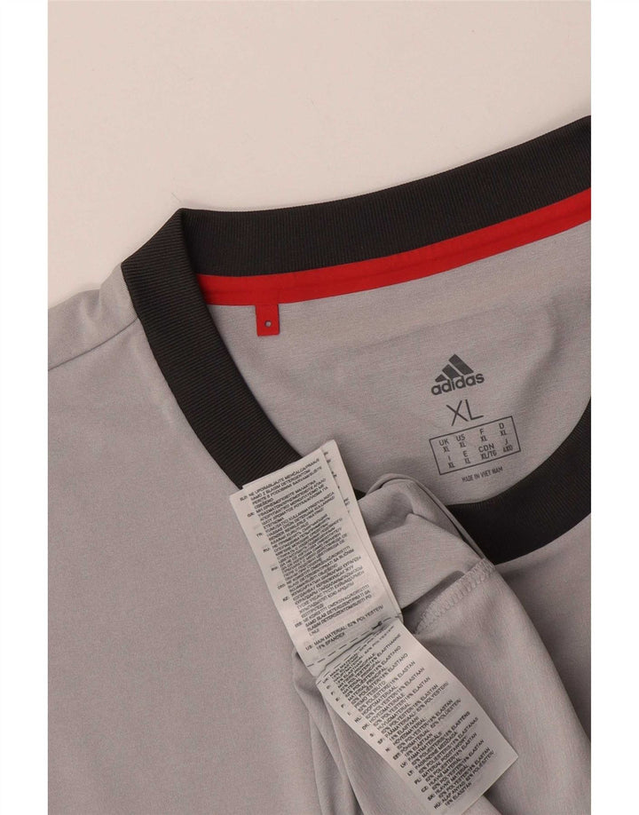 Camiseta Adidas Masculina Graphic Top XL Cinza Poliéster