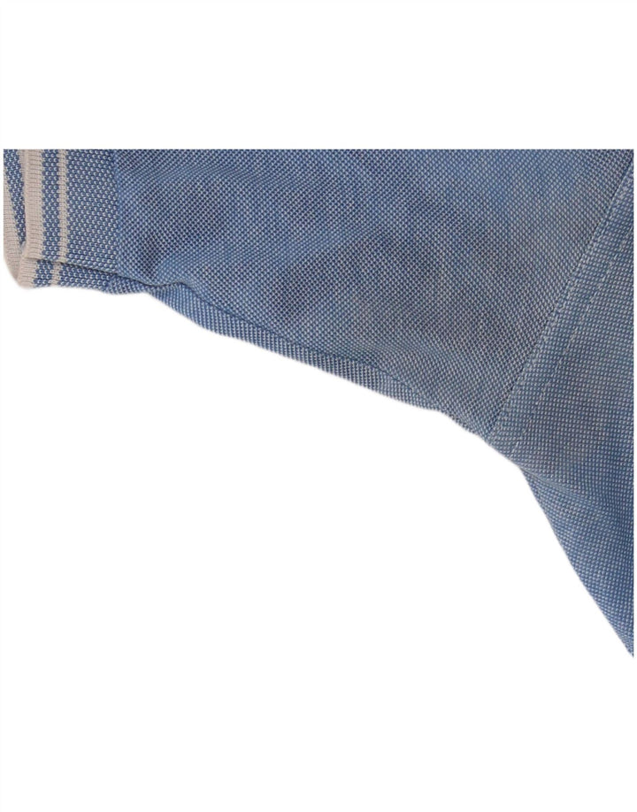 Camisa polo masculina Paul & Shark média azul manchada