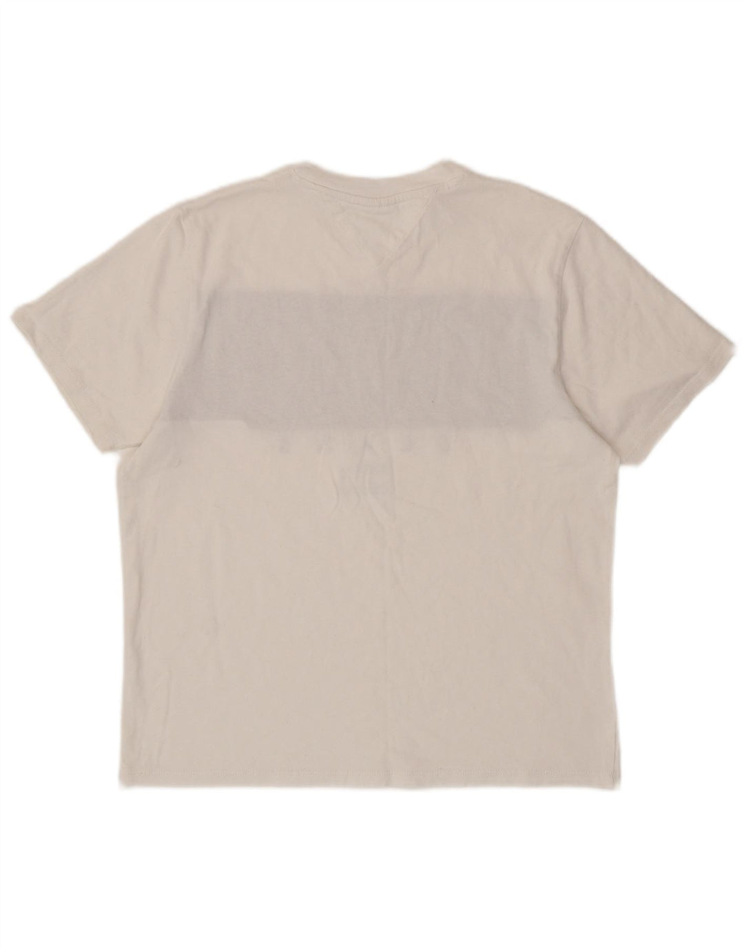 Camiseta gráfica masculina TOMMY HILFIGER Top médio branco colorblock