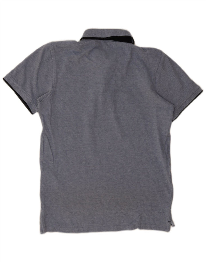 Camisa polo masculina Jack & Jones pequena azul algodão