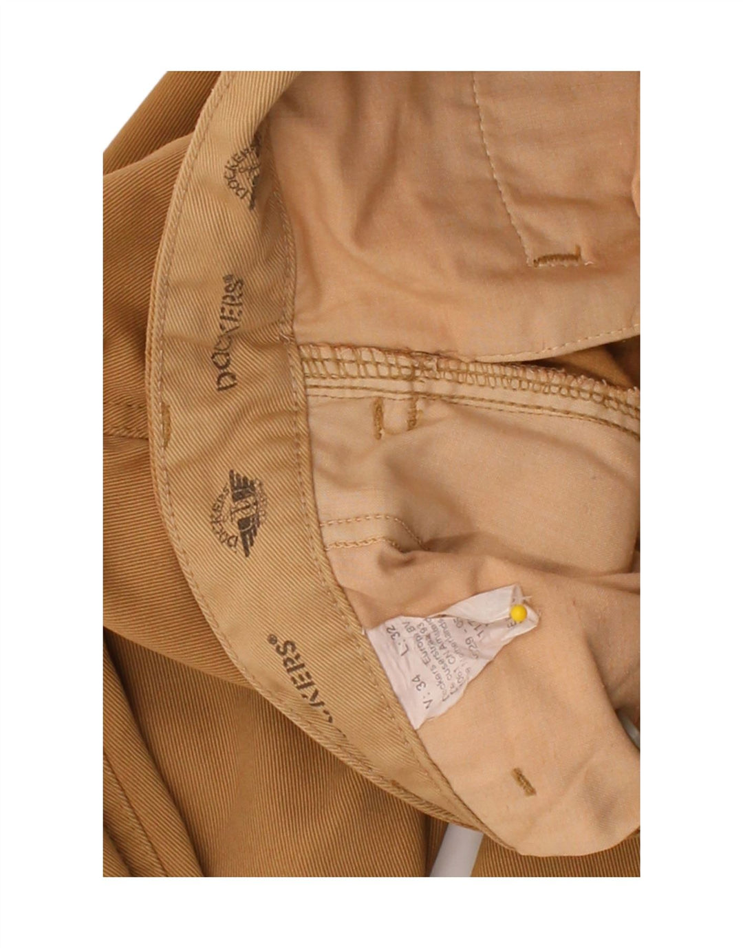DOCKERS Mens Pegged Chino Trousers W34 L32 Beige Cotton Vintage Dockers and Second-Hand Dockers from Messina Hembry 