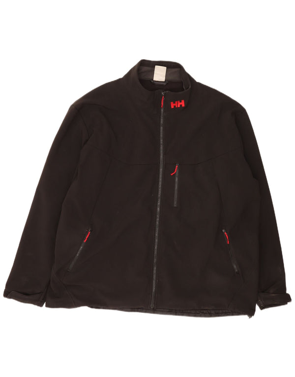 Jaqueta corta-vento masculina Helly Hansen Regular Fit UK 46 3XL poliéster preto