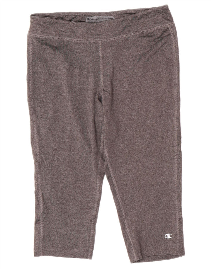 Leggings Capri Femininas Champion UK 12 Poliéster Cinza Médio
